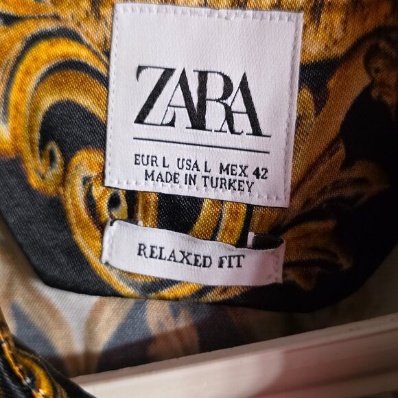 2019 Zara Baroque Printed Versace Inspired Shirt - Picture 3 of 3